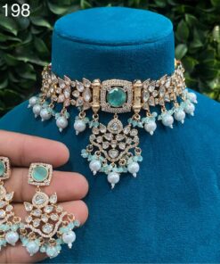 Kundan Choker Necklace Set – Traditional Jewelry