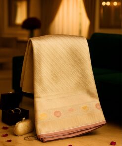 Pearl Veil Banarasi Saree in pure silk with intricate pearl-inspired handloom weaving and traditional Banaras heritage motifs